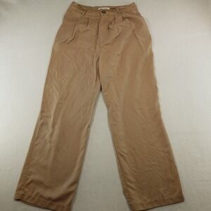 Reformation Wide Leg Pleated Trouser Pants Women 8P Black Tencel High Waist MiFl